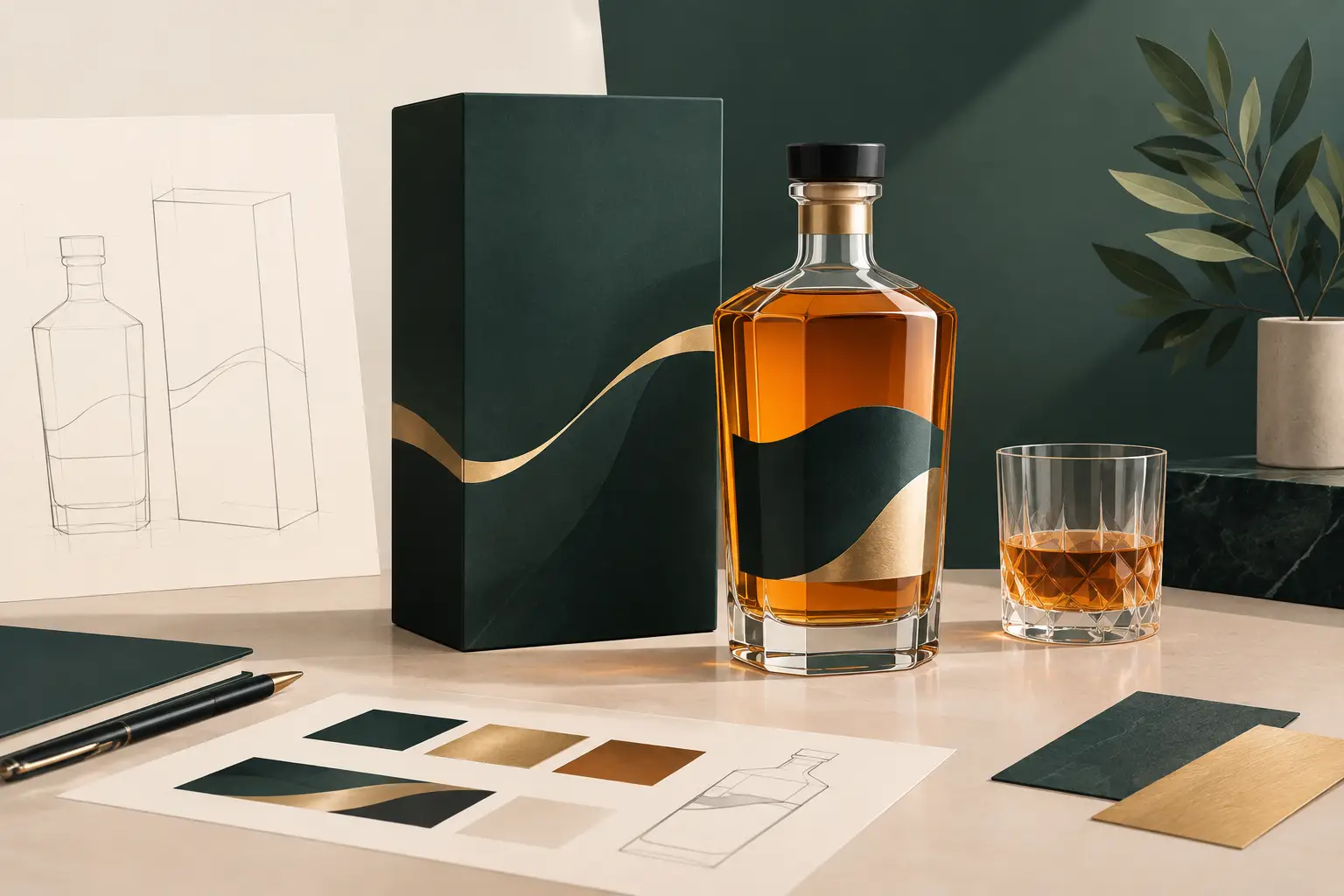 Πώς σχεδιάζεται συσκευασία για premium spirits